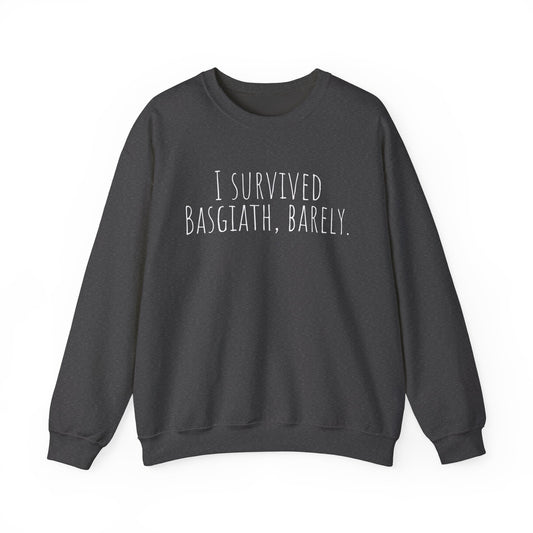 "I Survived Basgiath, Barely" Sweatshirt
