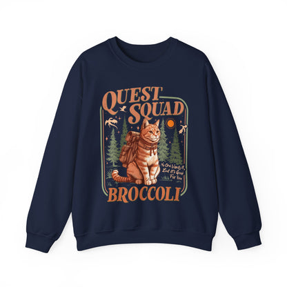 Quest Squad Broccoli Cat Sweatshirt