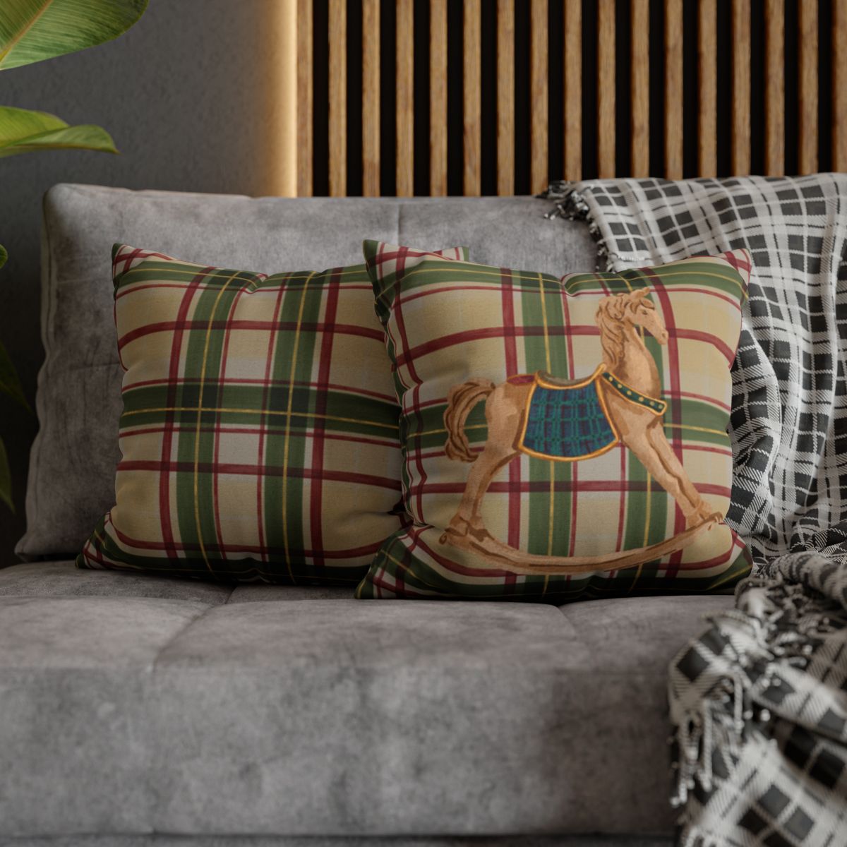 Decorative Plaid Throw Pillows for Cozy Living Spaces