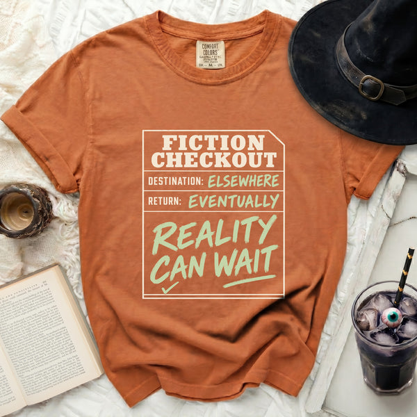 Fiction Checkout Tee in Yam