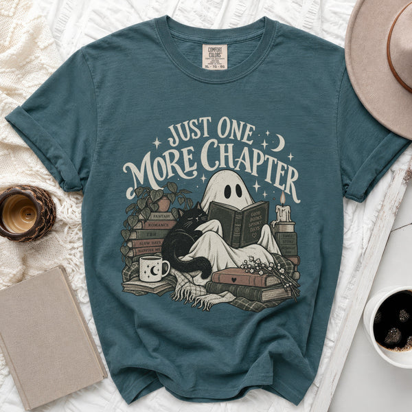 Sleepy One More Chapter Tee in Blue Spruce
