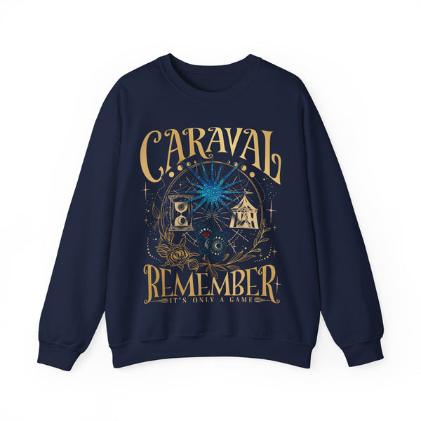 Caraval Only a Game Sweatshirt in Navy