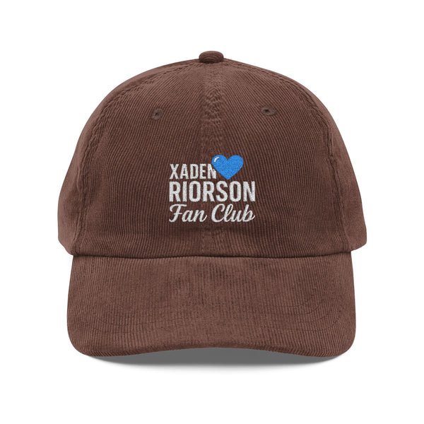 Xaden Riorson Fan Club - Vintage Corduroy Cap in Dark Brown