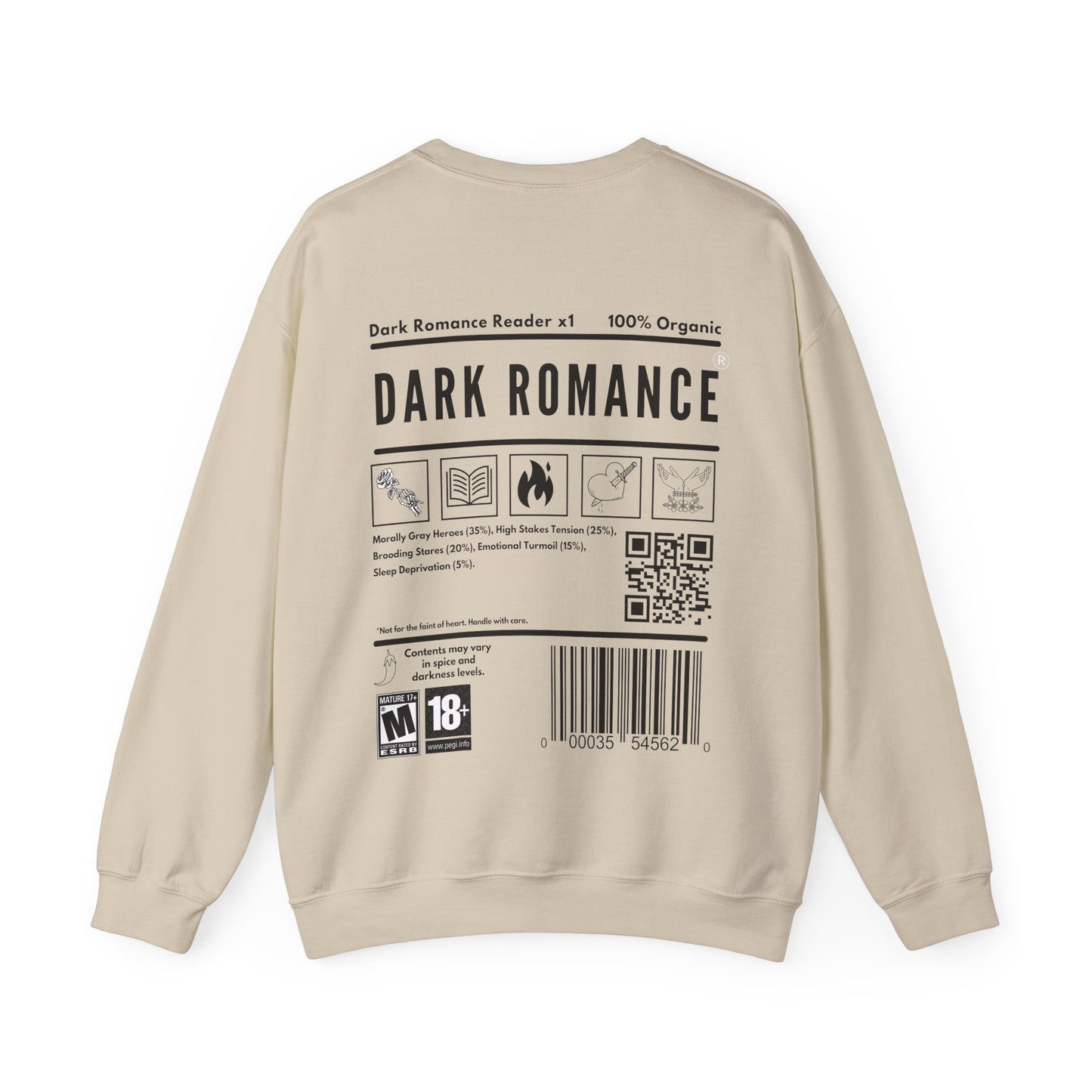 DARK ROMANCE READER Sweatshirt