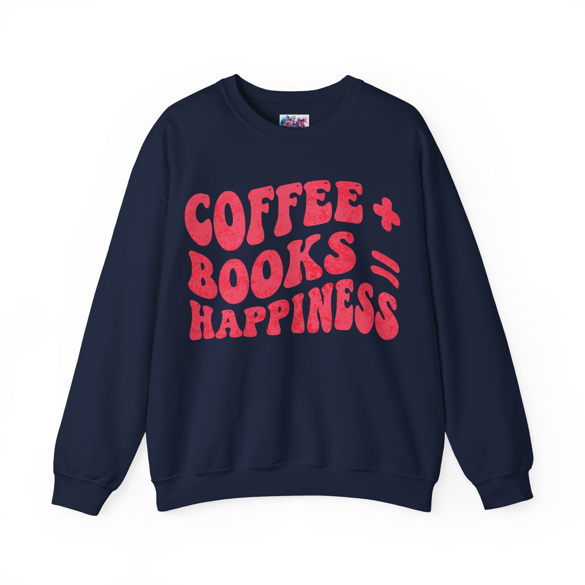 "Coffee + Books = Happiness" Sweatshirt - MagicMerchEmporium