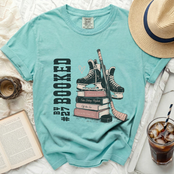 Booked for Hockey Romance Tee in Island Reef