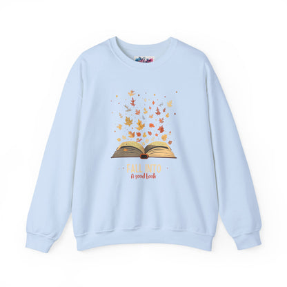 Fall Into A Good Book Sweatshirt - MagicMerchEmporium