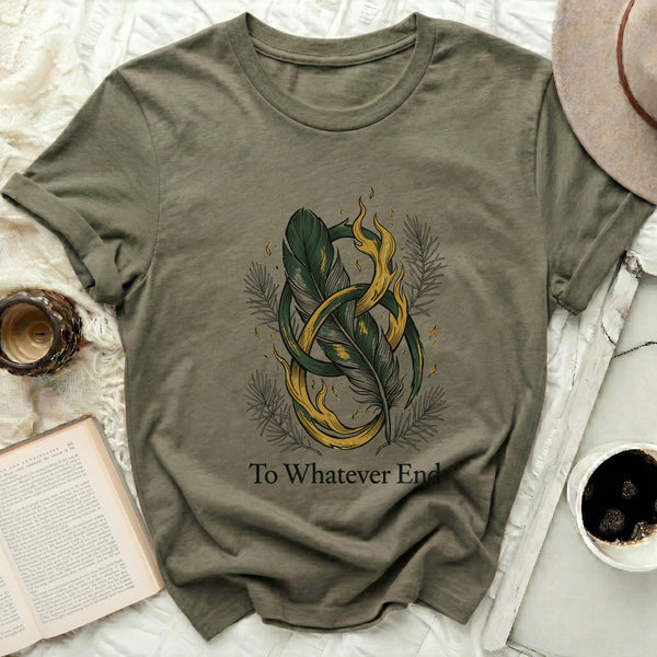 To Whatever End Tee in Military Green