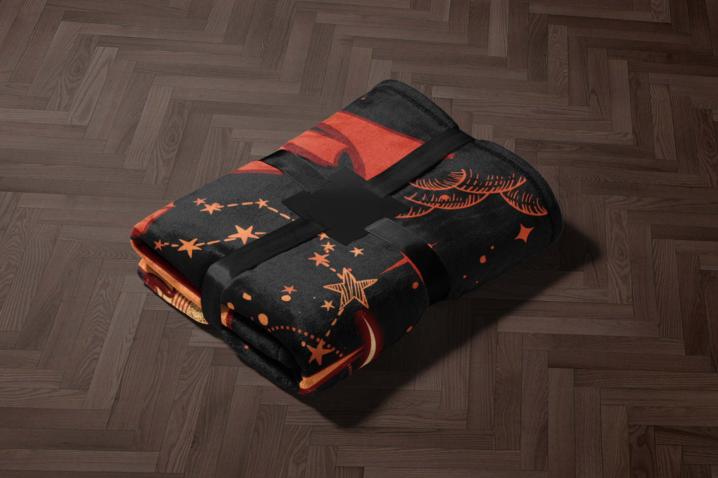 Black and Red Star Patterned Cozy Blanket product