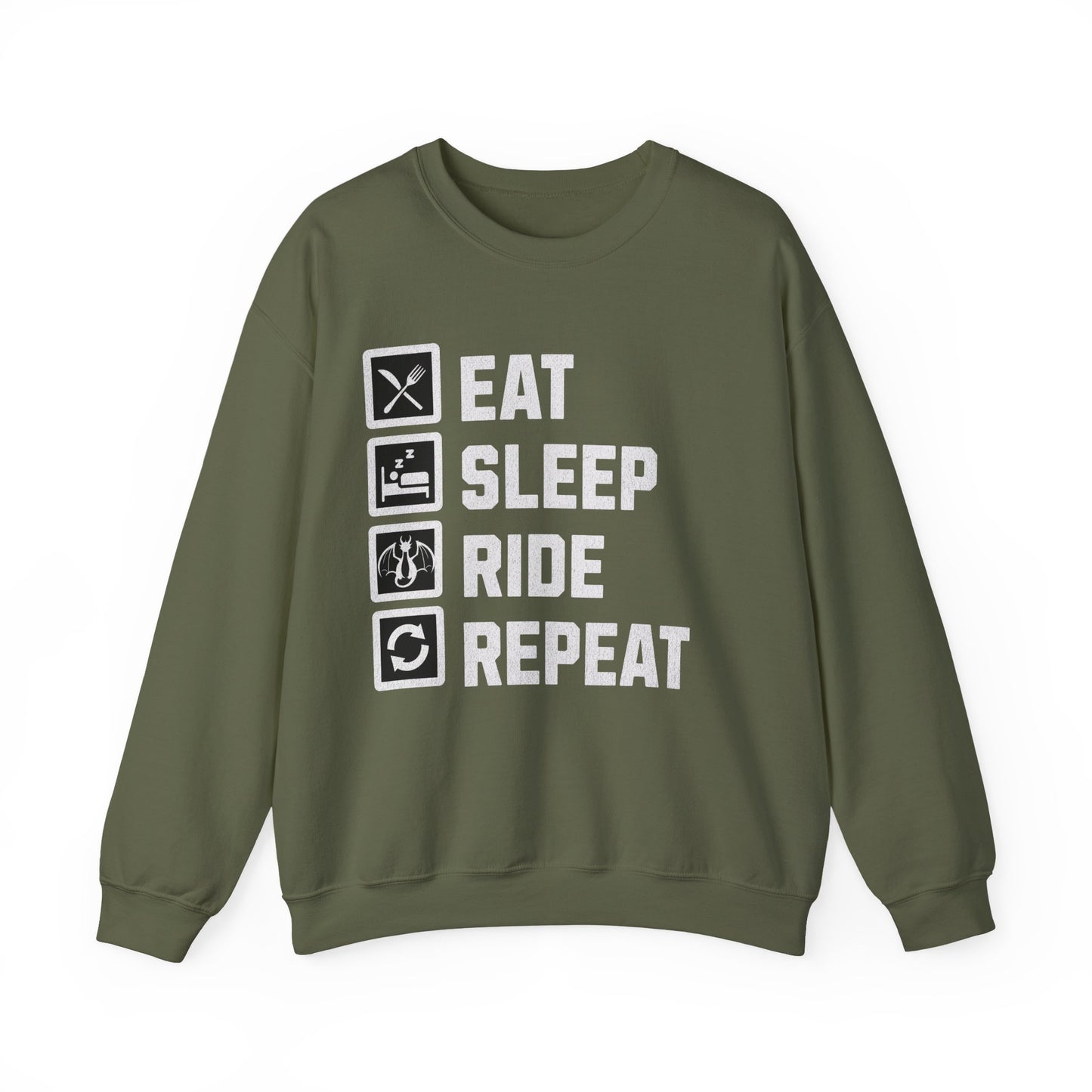 Eat. Sleep. Ride. Repeat. Sweatshirt