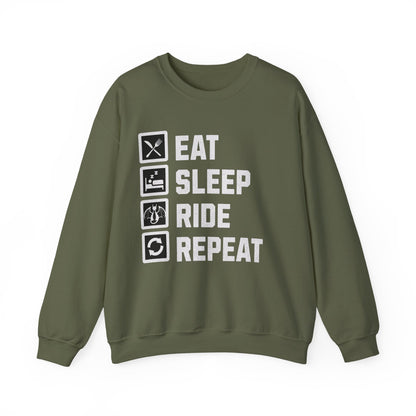 Eat. Sleep. Ride. Repeat. Sweatshirt