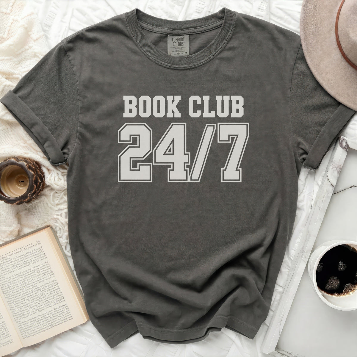 Book Club 24/7 Tee
