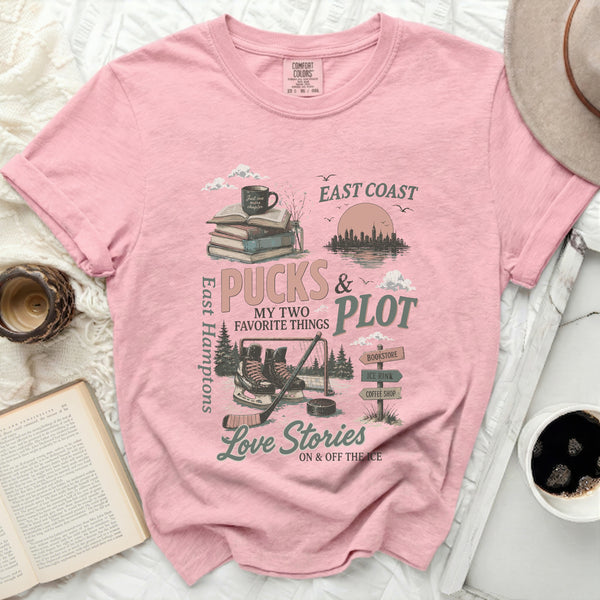 Pucks & Plot East Coast Tee in Blossom