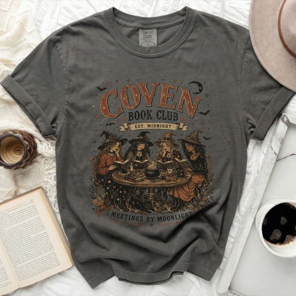 Witch Book Club Tee in Pepper