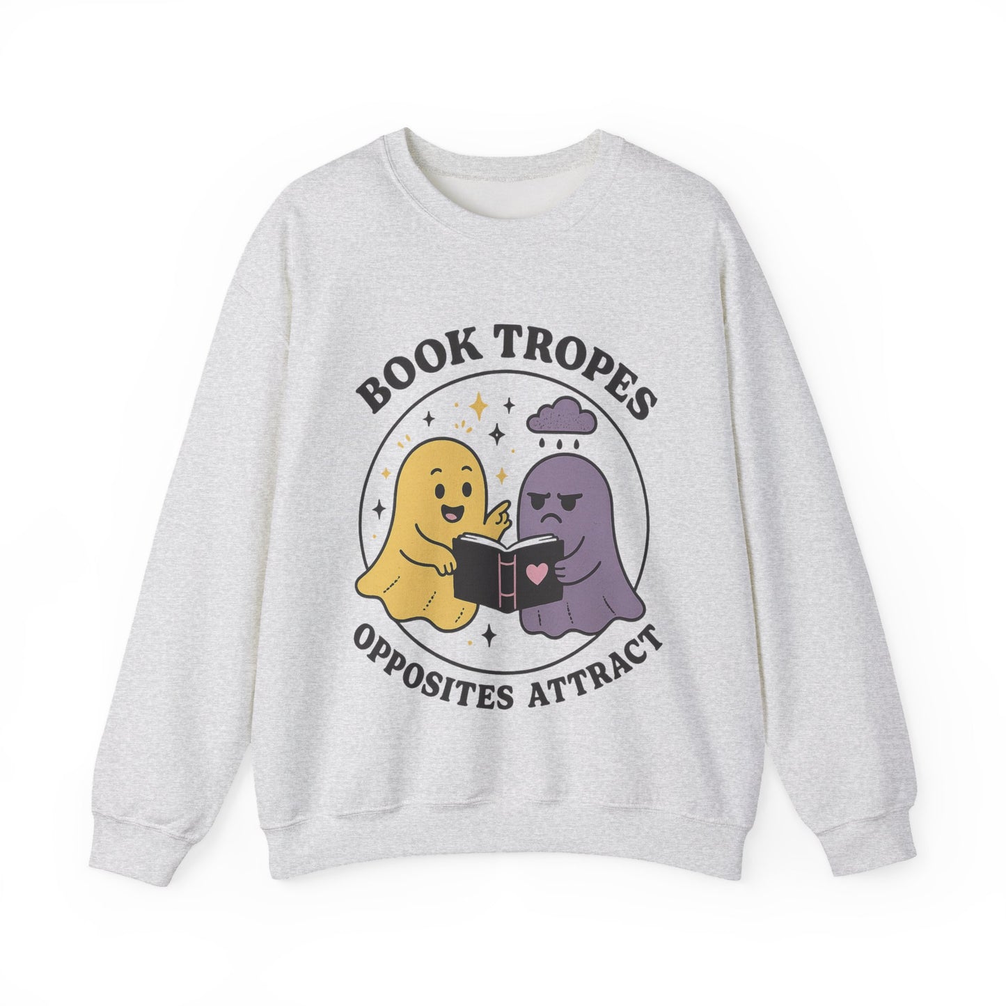 Book Tropes Opposites Attract Sweatshirt