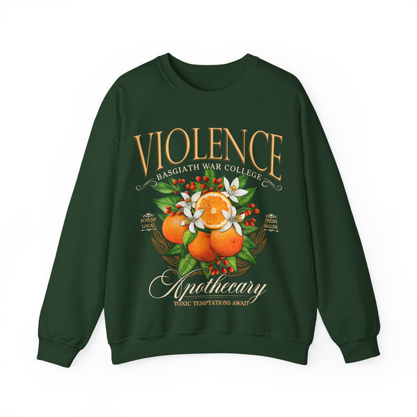 Violence Apothecary Sweatshirt in Forest Green