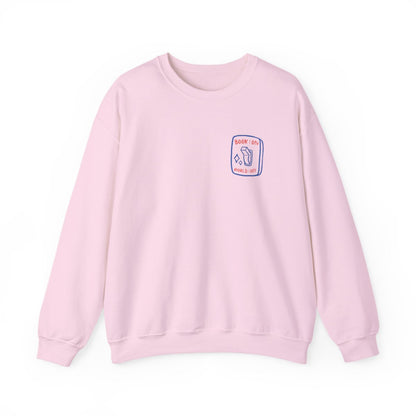 Cozy Pink Sorry I'm on No Dog On Left Sweatshirt