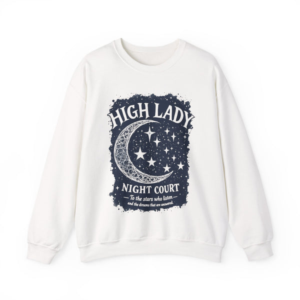 High Lady Moon Sweatshirt in White