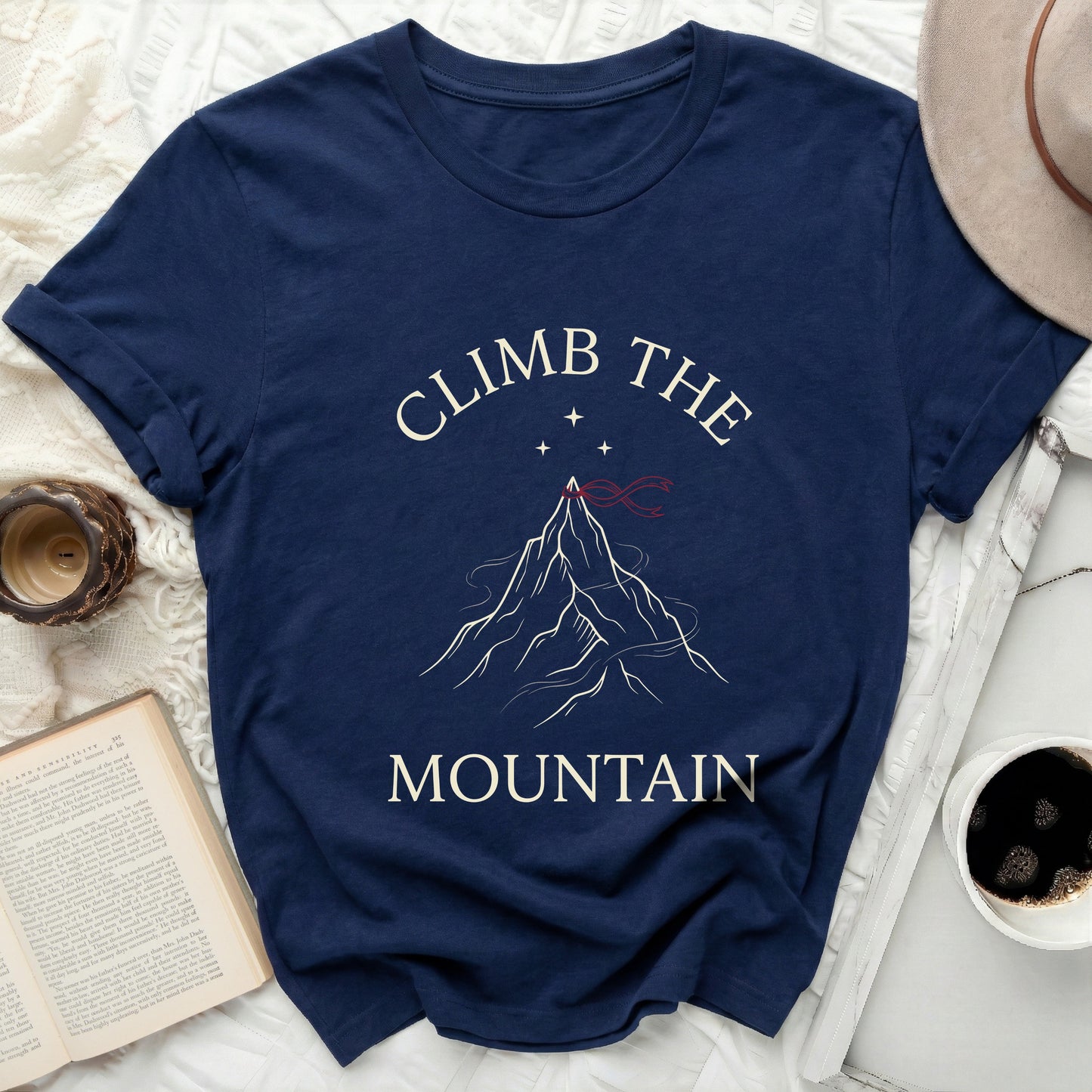 CLIMB THE MOUNTAIN Graphic Design Crewneck product type