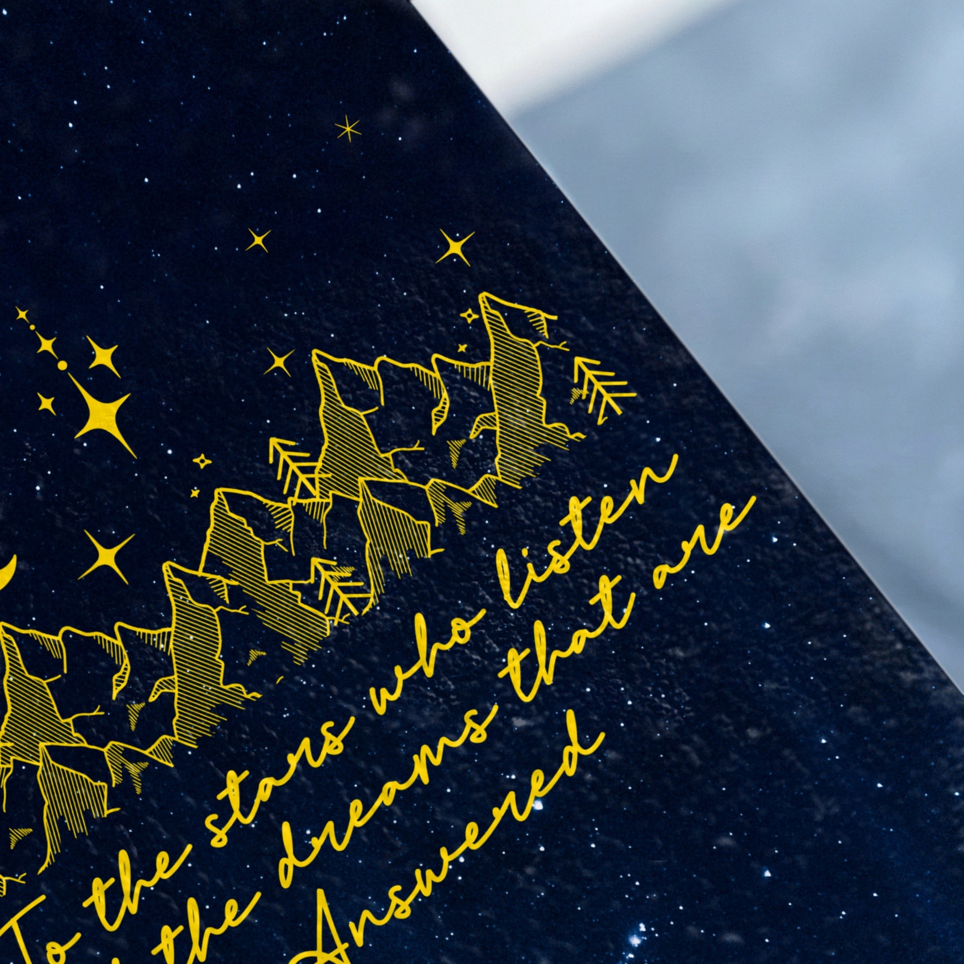 Stars who listen dreams answered night sky design product type