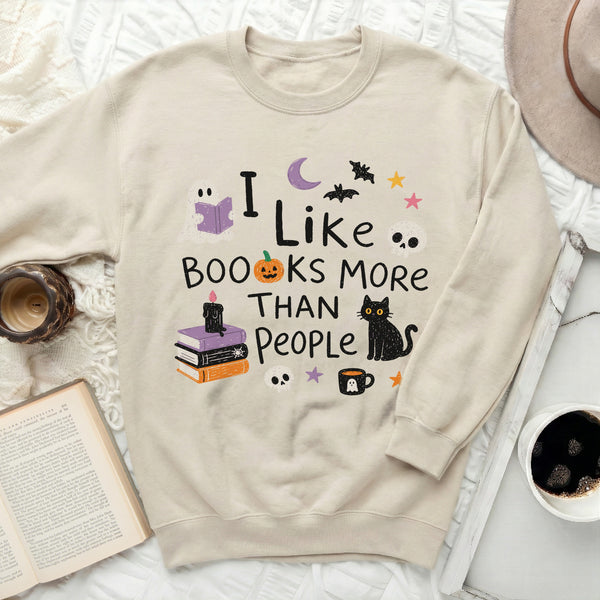 Literary Haunts & Solitude Sweatshirt in Sand