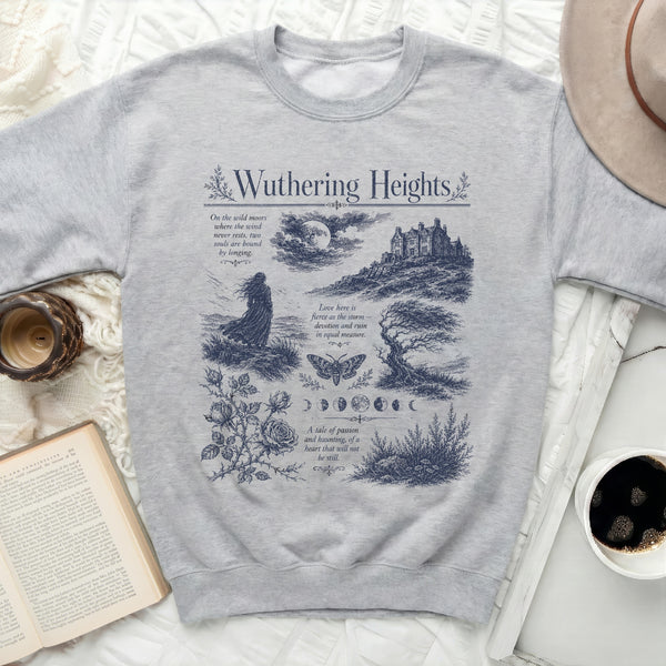 Wuthering Heights Core Sweatshirt in Sport Grey