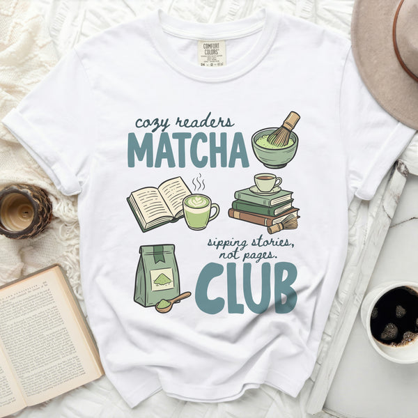 Matcha Readers Club Tee in White