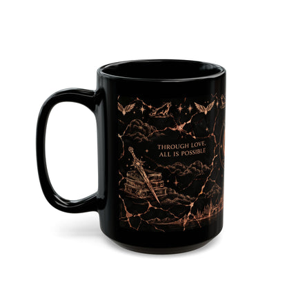 Crescent City Black & Rose Gold Mug