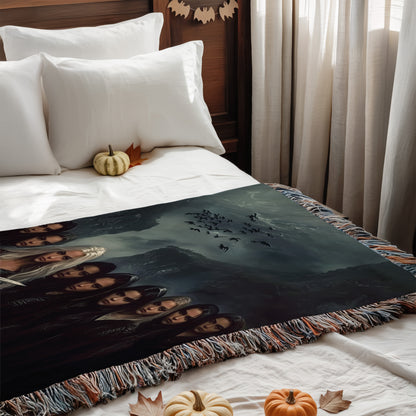 The Thirteen Witches Woven Blanket