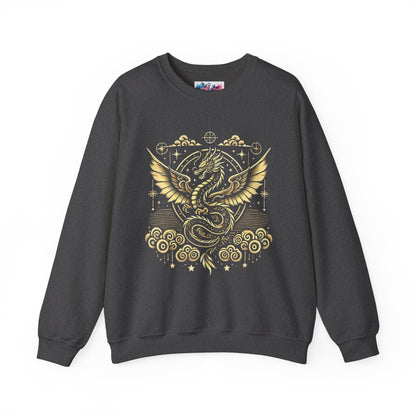 Golden Fourth Wing Dragon Sweatshirt