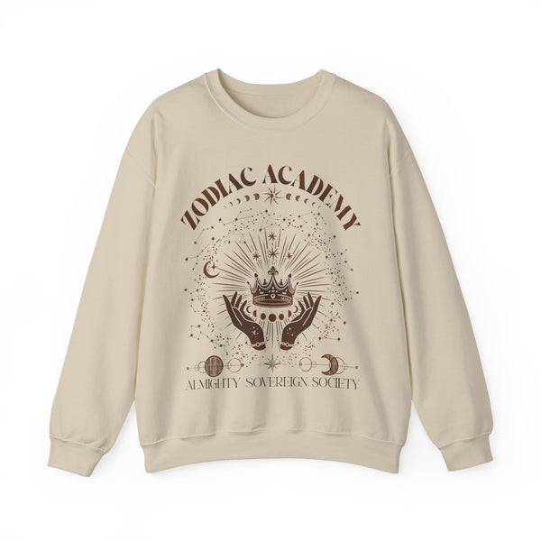 Zodiac Academy Almighty Sovereign Society Sweater in Sand