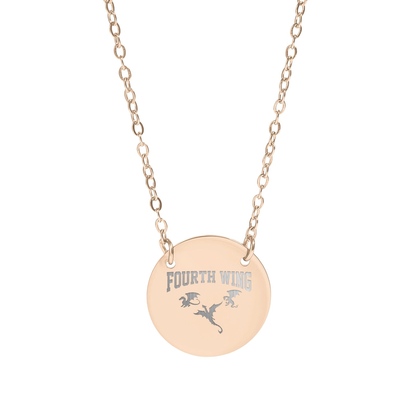 Fourth Wing Pendant Necklace with Chain