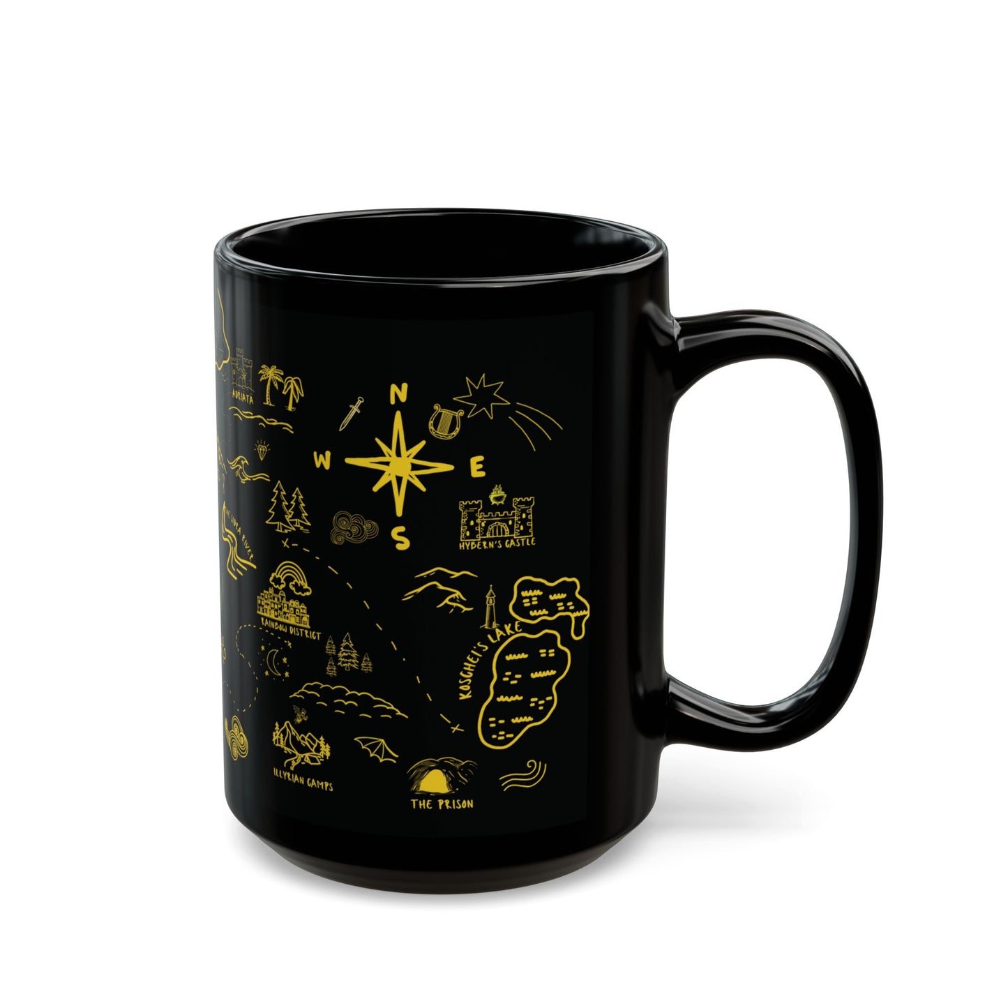 Black ACOTAR Map Mug