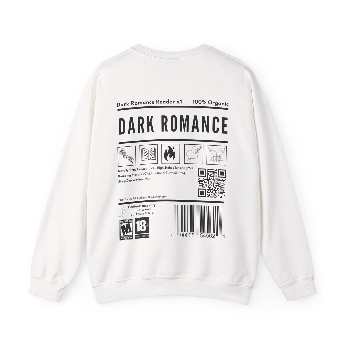 DARK ROMANCE READER Sweatshirt