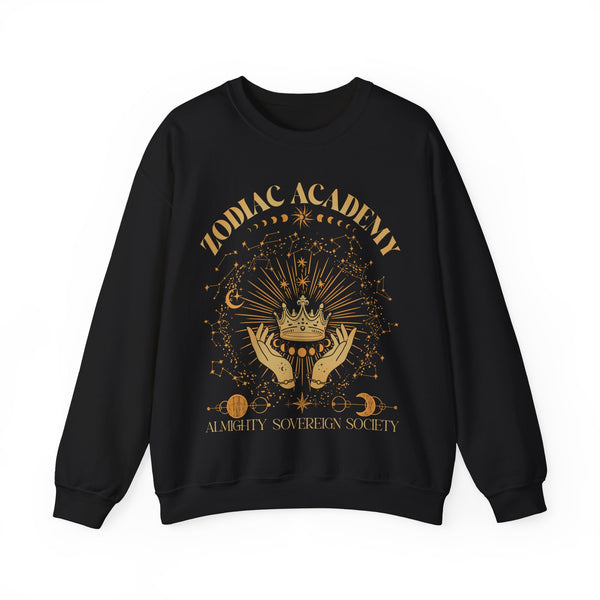 Zodiac Academy Almighty Sovereign Society Sweater in Black