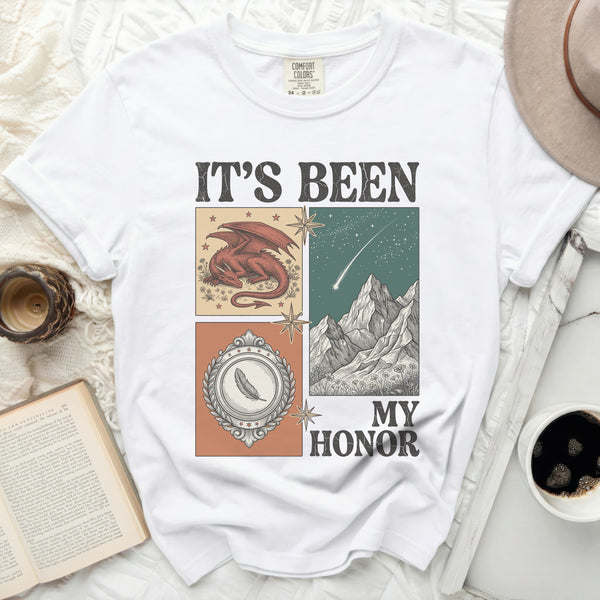 Mythic Honor Dragon Tee in White