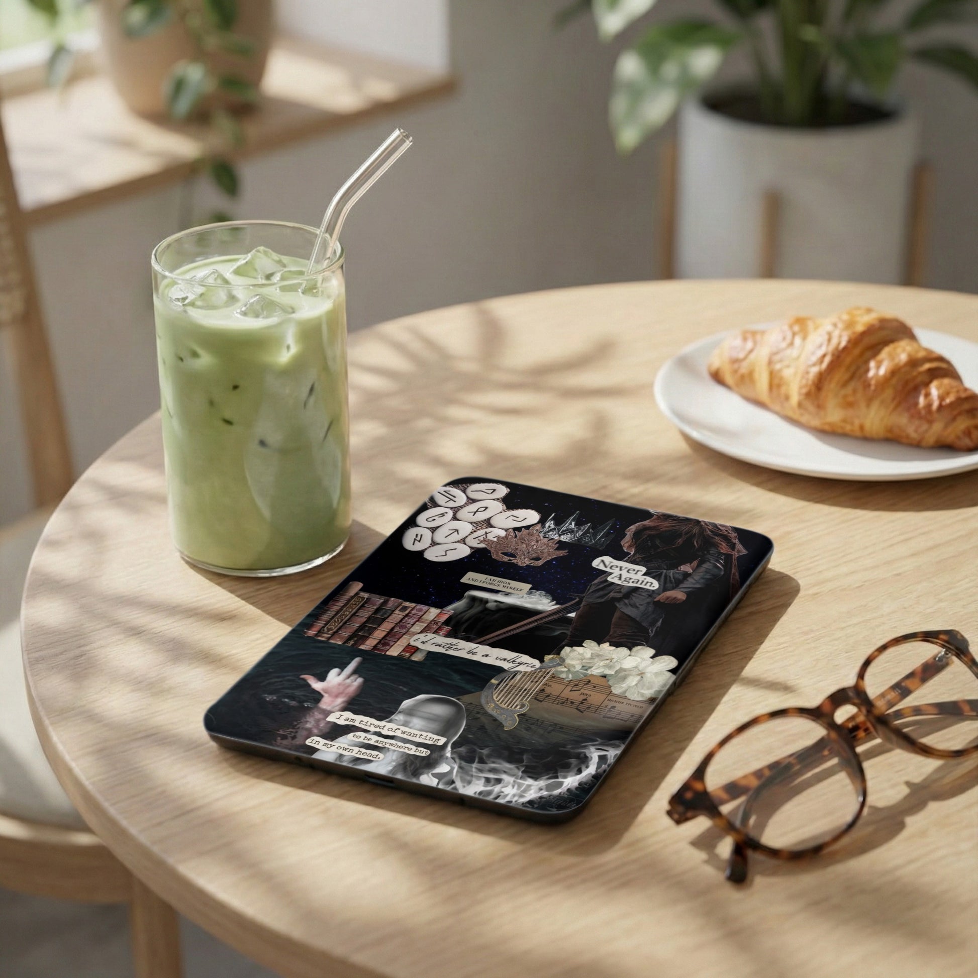 Dark Aesthetic Rune Valkyrie Quotes Device Case product type