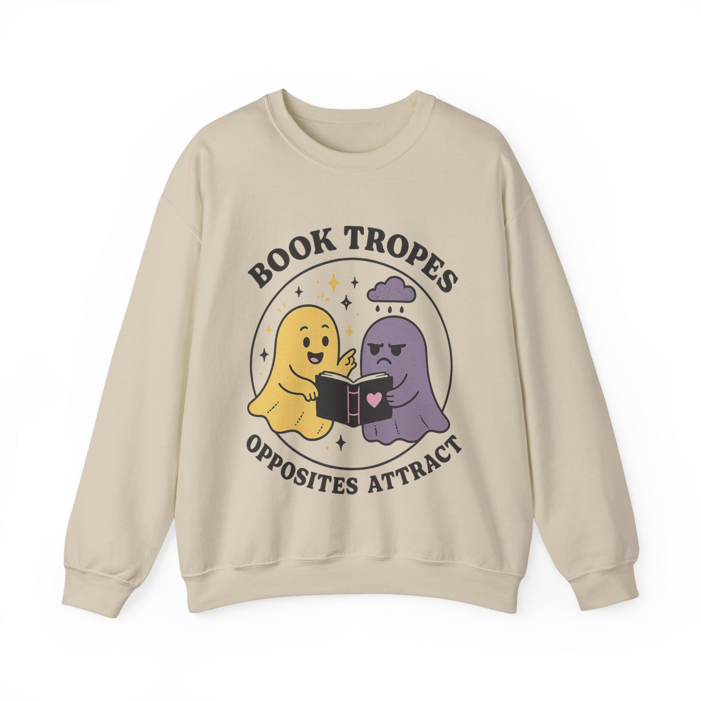 Book Tropes Opposites Attract Sweatshirt