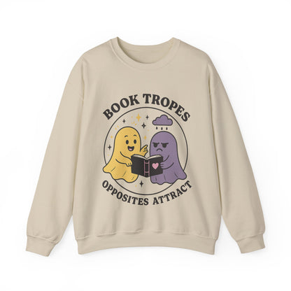 Book Tropes Opposites Attract Sweatshirt