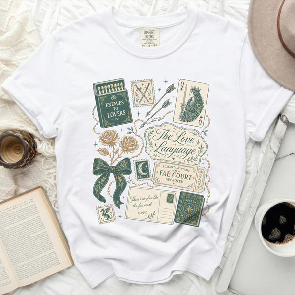 Romantasy Fae Court Tee in White