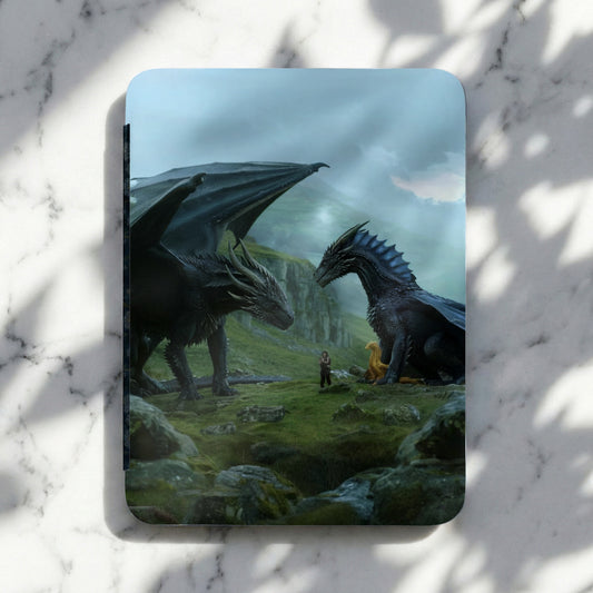 Epic Fantasy Dragons Mountain Landscape Artwork product type