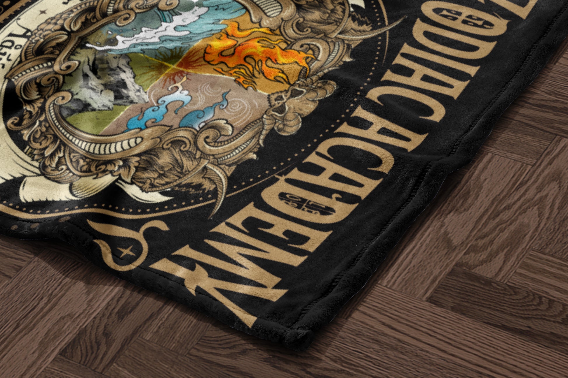 Vibrant Artistic All-Season Graphic Design Blanket