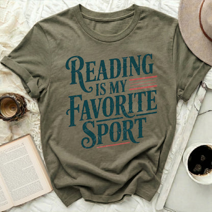 Reading Is My Favorite Sport Graphic Tee