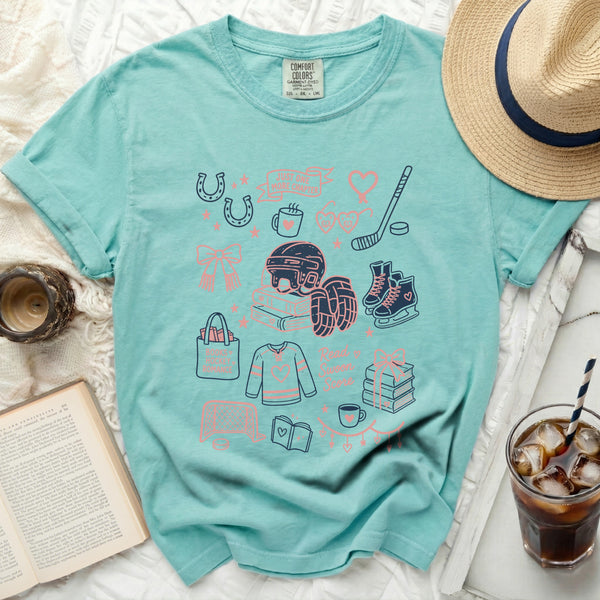 Swoon Score Hockey Tee in Island Reef