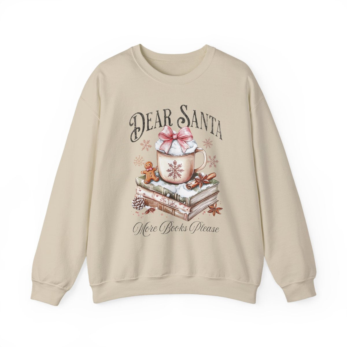 Dear Santa More Books Please Cozy Sweatshirt