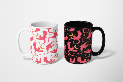 🌟 "Pink Dragon Mug – Romantasy Edition" 🐉✨