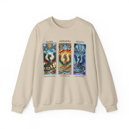 "Dragon Trio" Fourth Wing Inspired Sweatshirt