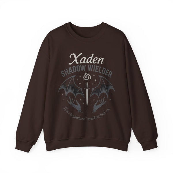 Xaden Shadow Wielder Sweatshirt in Dark Chocolate