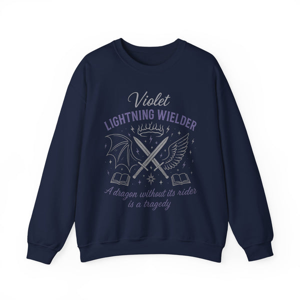 Violet Lightning Wielder Sweatshirt in Navy