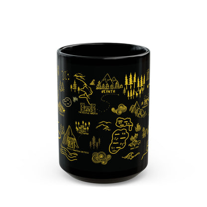 Black Throne of Glass Map Mug